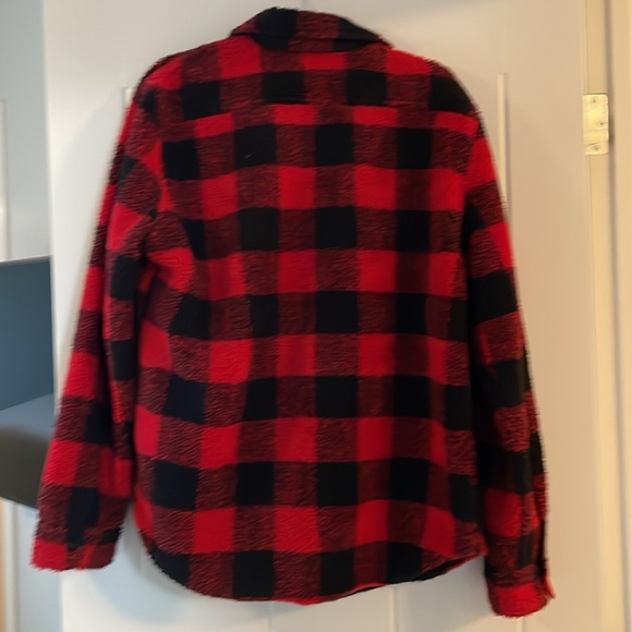 Sherpa plaid shacket - Picture 2 of 3